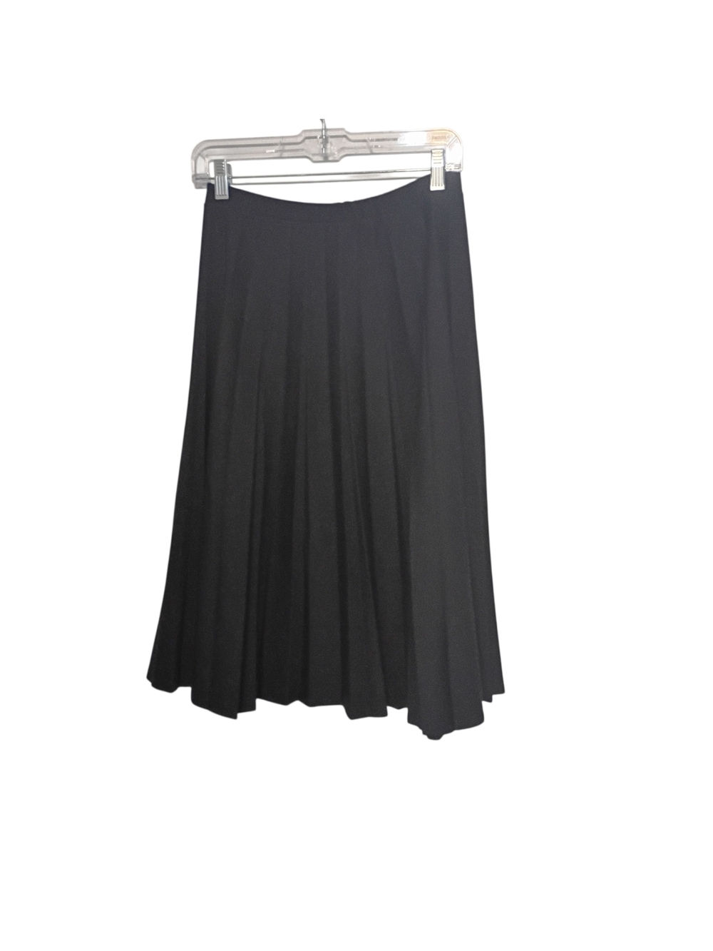 Alfred Dunner -Classic Black Pleated Midi Skirt Made in the USA - size 12